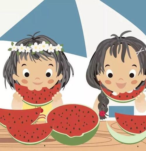 吃瓜卡通头像情侣,吃瓜卡通头像情侣的浪漫日常